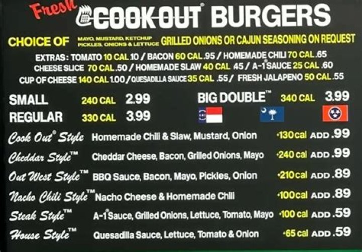 Cook Out Menu and Prices - SarkariResult