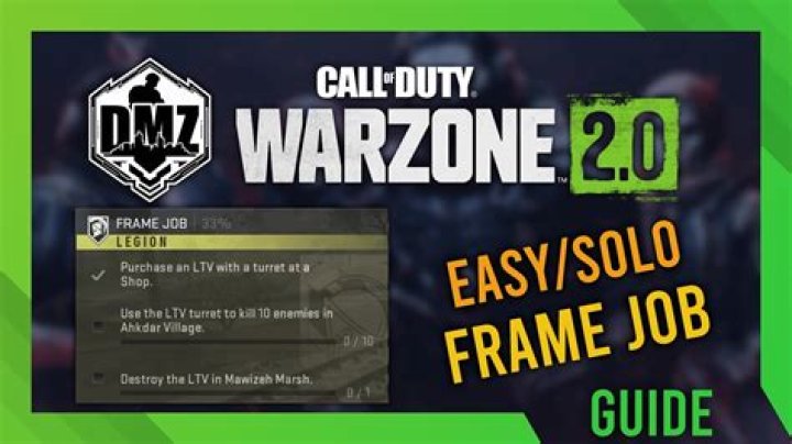 How to Complete Frame Job In Warzone 2 dmz - SarkariResult
