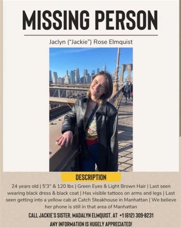 Jaclyn Elmquist: The 24-Year-Old Minnesota Native Found Deceased at the Base of a NYC Condo's Garbage Chute - SarkariResult