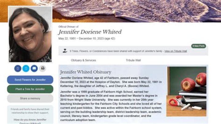 Jennifer Whited's Obituary & Cause Of Death: Who Was Jennifer Whited? What Happened to Jennifer Whited? - SarkariResult