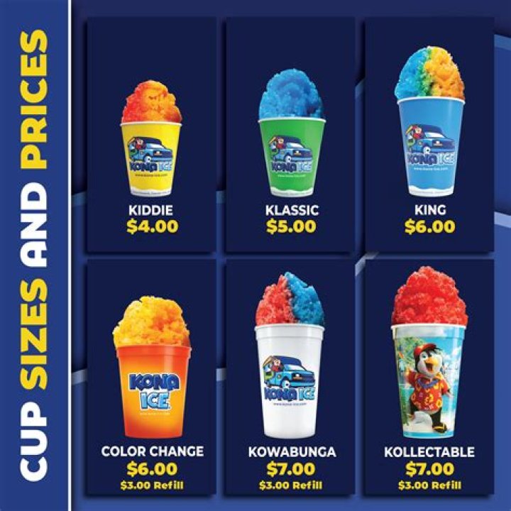 Kona Ice Menu and Prices - SarkariResult