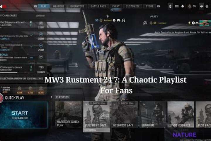 Modern Warfare 3: What Is Rustment 24/7 Playlist? All You Need To Know About Experimental Playlist - SarkariResult