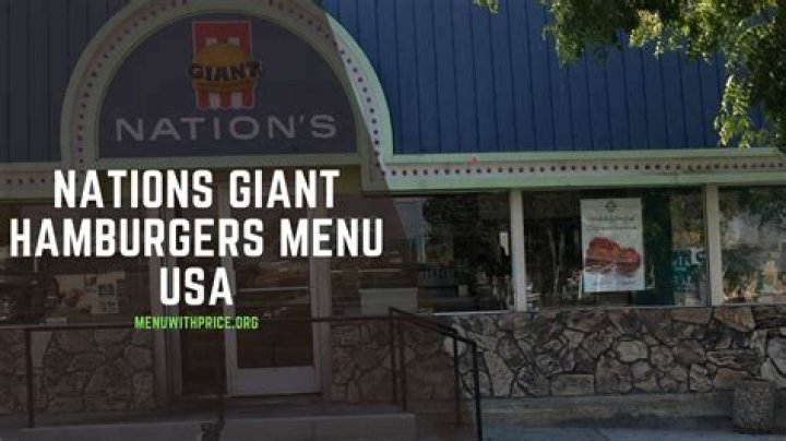 Nation's Giant Hamburgers Menu and Prices - SarkariResult