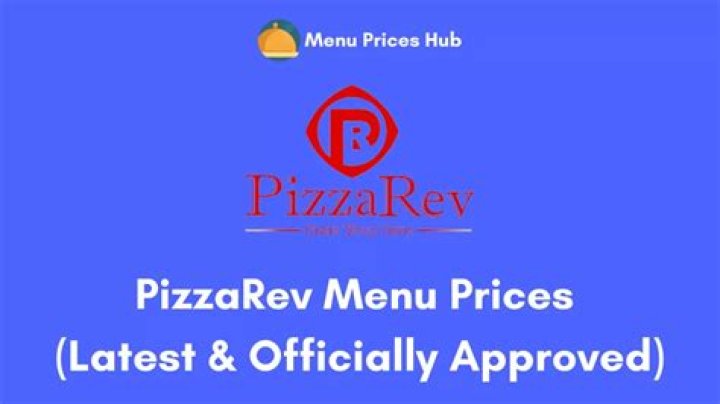 PizzaRev Menu and Prices - SarkariResult